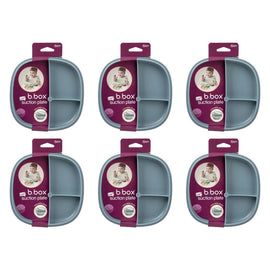 B.Box 2 in 1 Divider Suction Plate Ocean Pack of 6