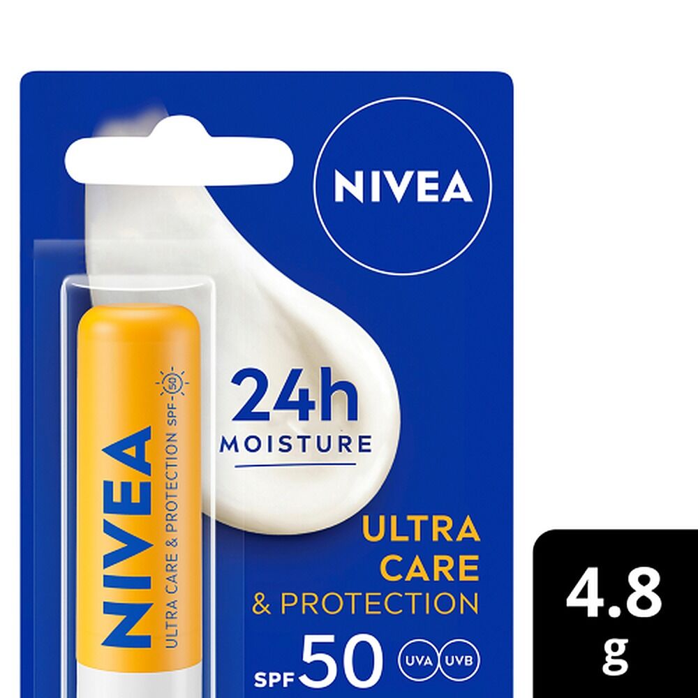 NIVEA Ultra Care & Protection Lip Balm SPF 50 4.8g x 8