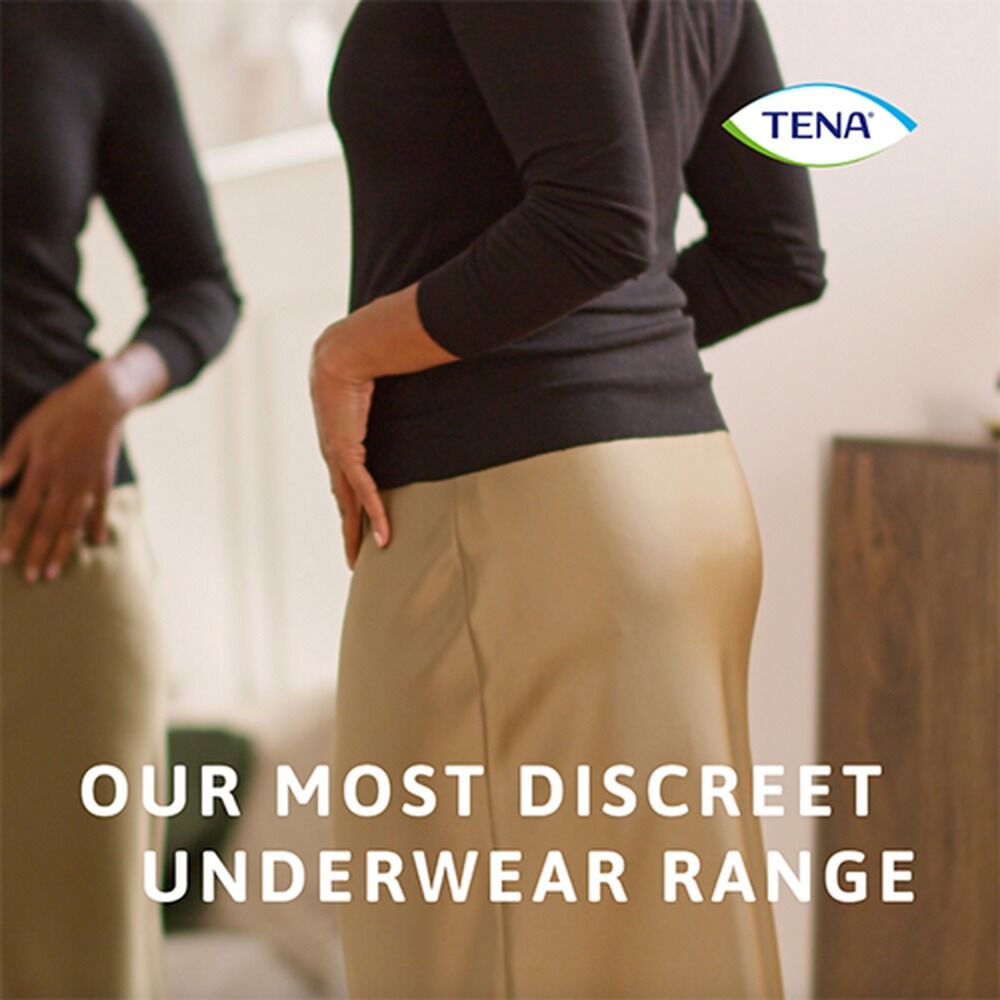 Tena Discreet Low Waist Underwear M Plus Blanc 12 Pack x 2