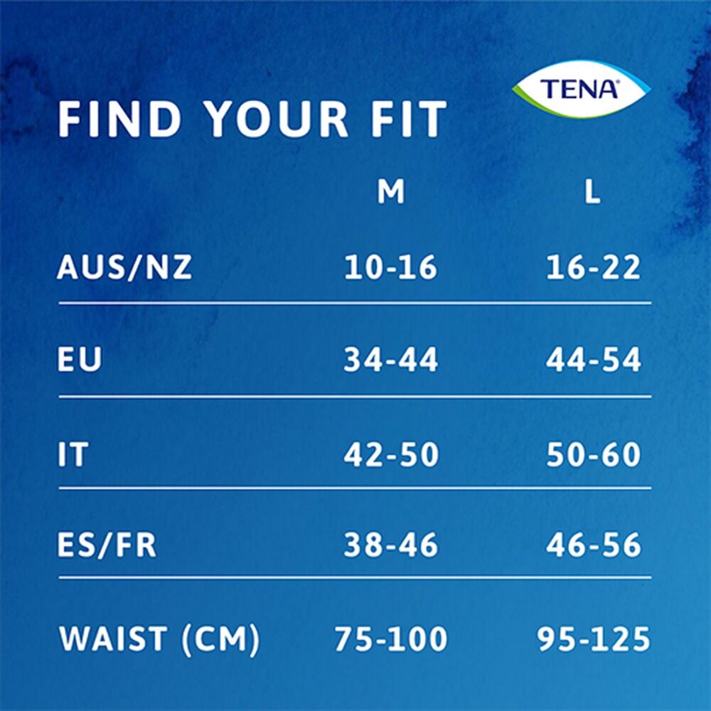 Tena Discreet Low Waist Underwear M Plus Blanc 12 Pack x 2