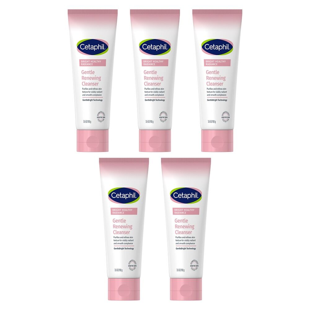 Cetaphil Bright Healthy Radiance Gentle Renewing Cleanser 100g Pack of 5