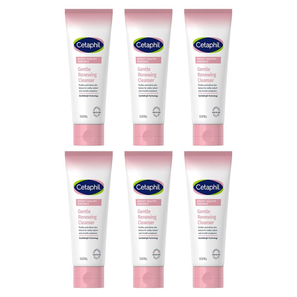 Cetaphil Bright Healthy Radiance Gentle Renewing Cleanser 100g Pack of 6