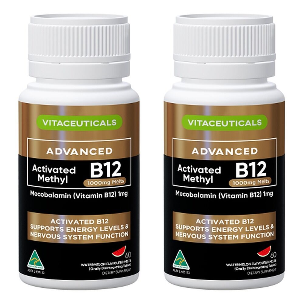 Vitaceuticals Activated Methyl B12 60 Tablets Pack of 2
