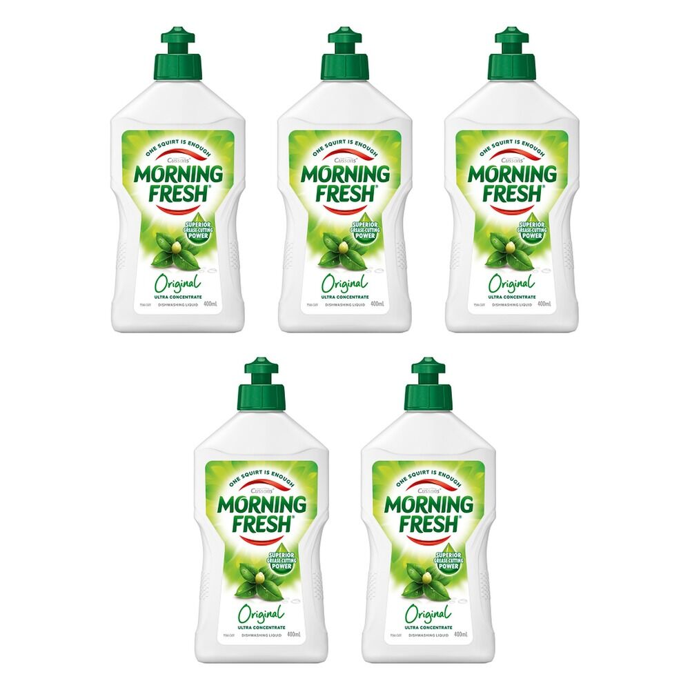 Morning Fresh Original Dishwashing Liquid 400mL x 12 Bundle of 5