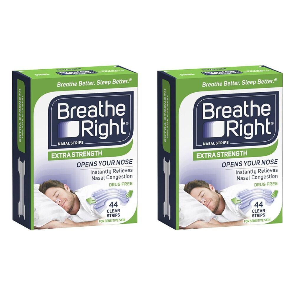 Breathe Right Nasal Strips Extra Strength 44 Strips Pack of 2