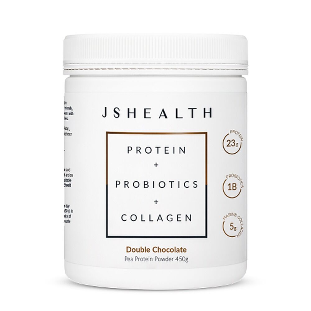 JSHealth Protein + Probiotics + Collagen Double Chocolate 450g