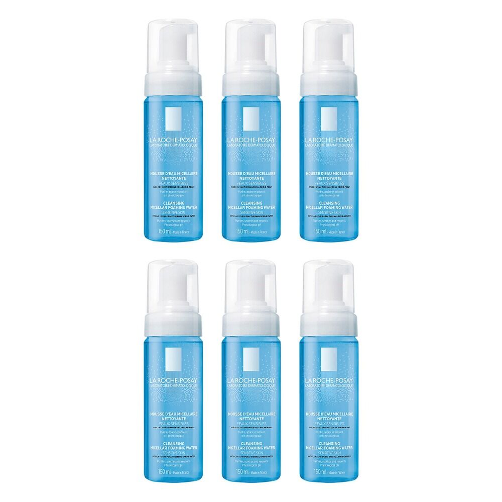 La Roche-Posay Physiological Foaming Water 150mL x 3 Bundle of 6