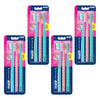 Oral-B SensitiveX Gentle Clean Toothbrushes, Pack of 3 Bundle of 4