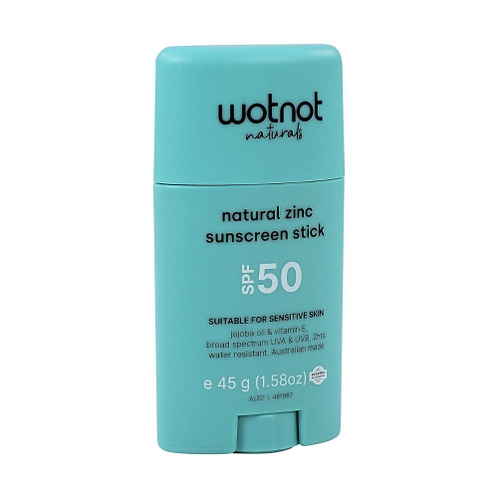 Wotnot Natural Zinc Sunscreen Stick SPF 50 45g