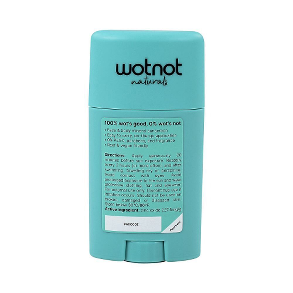 Wotnot Natural Zinc Sunscreen Stick SPF 50 45g