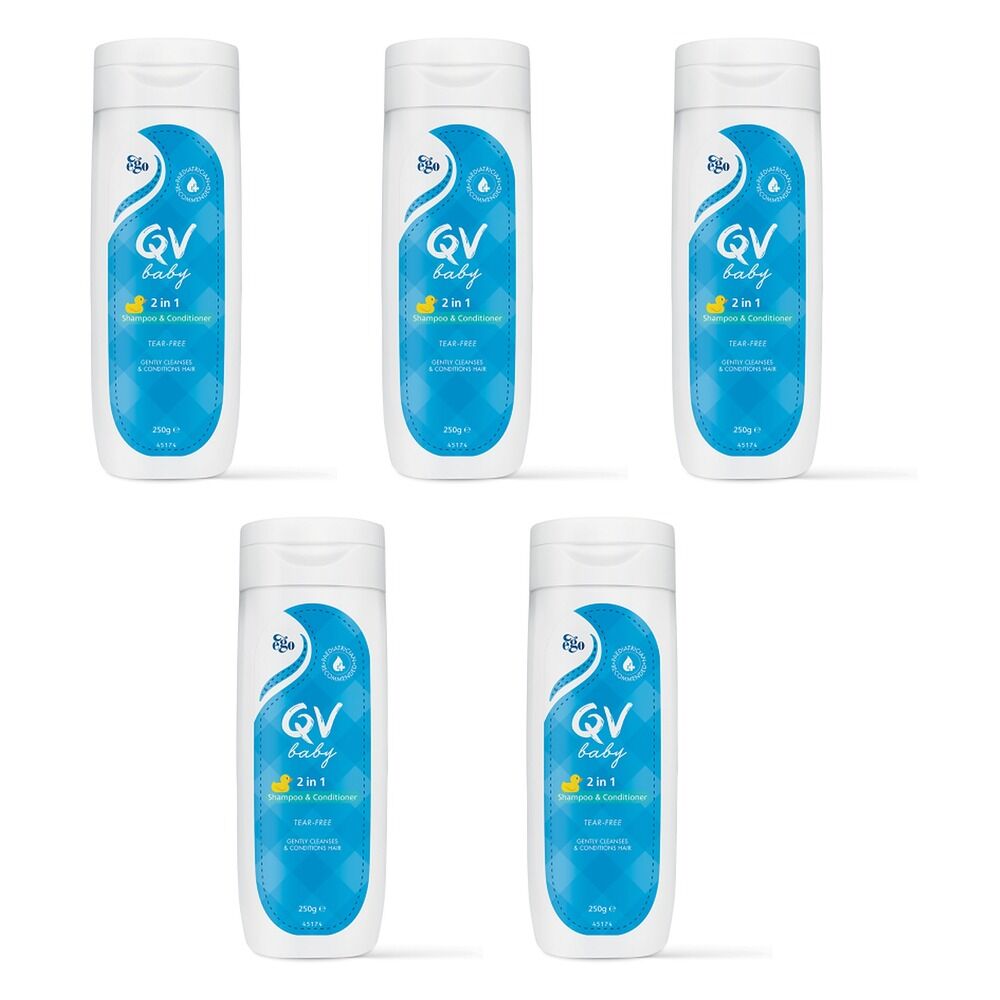 Ego QV Baby 2 in 1 Shampoo & Conditioner 250g Pack of 5