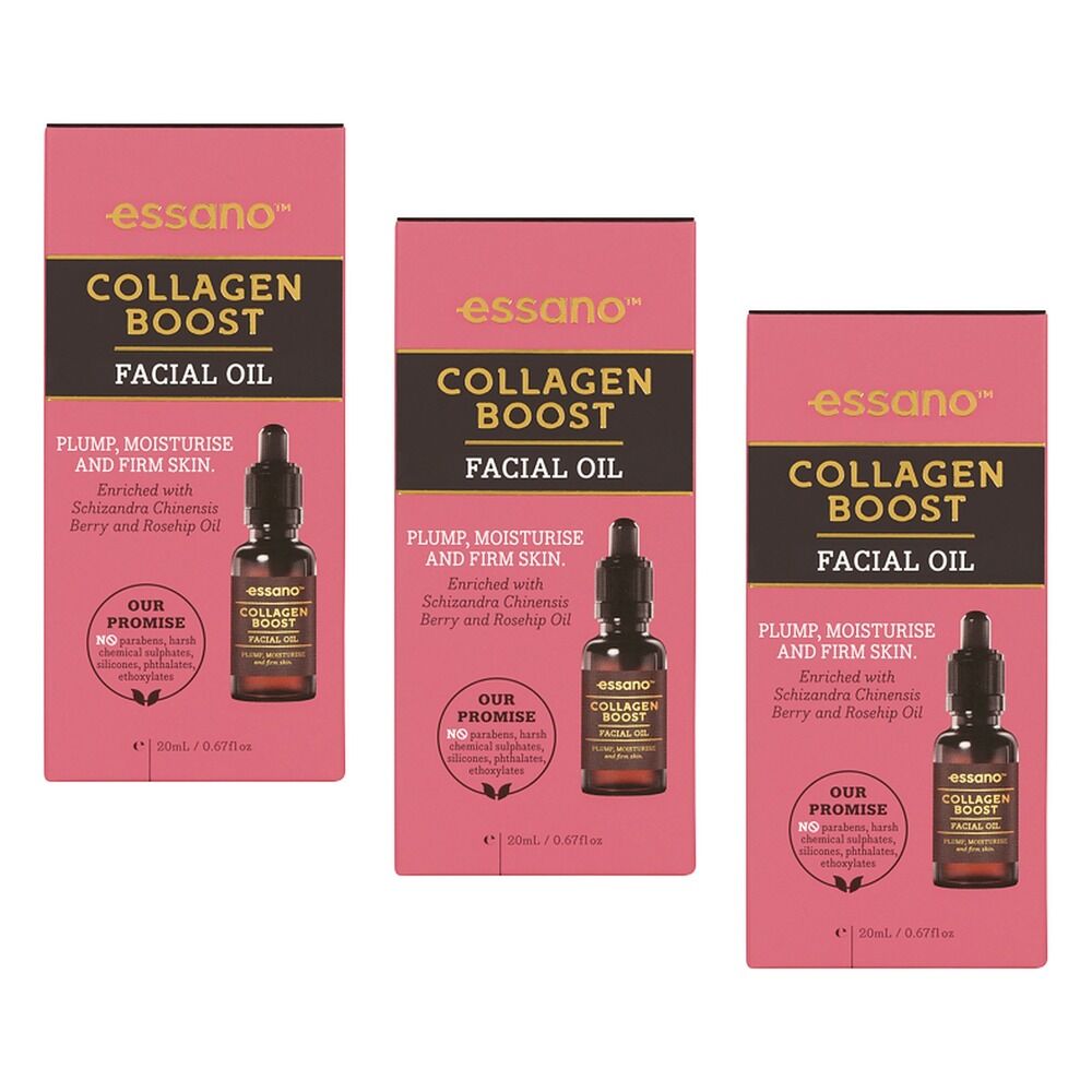 Essano Collagen Boost Retinol Face Oil 20mL Pack of 3