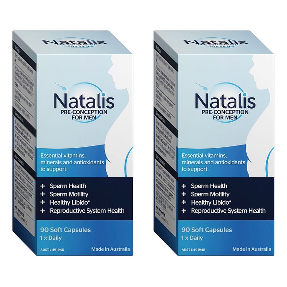 Natalis Pre-Conception for Men Blue 90 Capsules Pack of 2