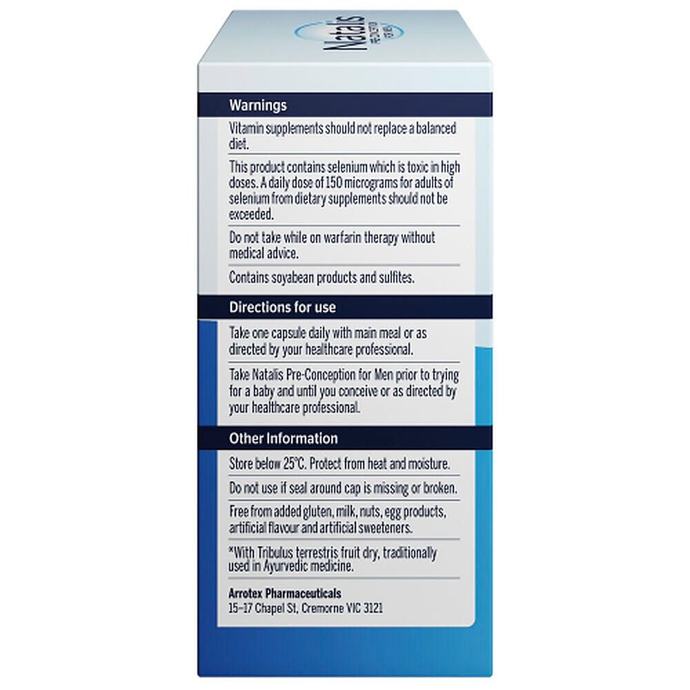 Natalis Pre-Conception for Men Blue 90 Capsules