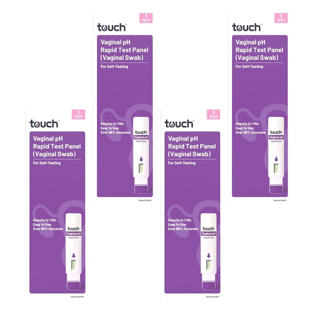 TouchBio Vaginal pH Rapid Test Panel 1 Test Pack of 4