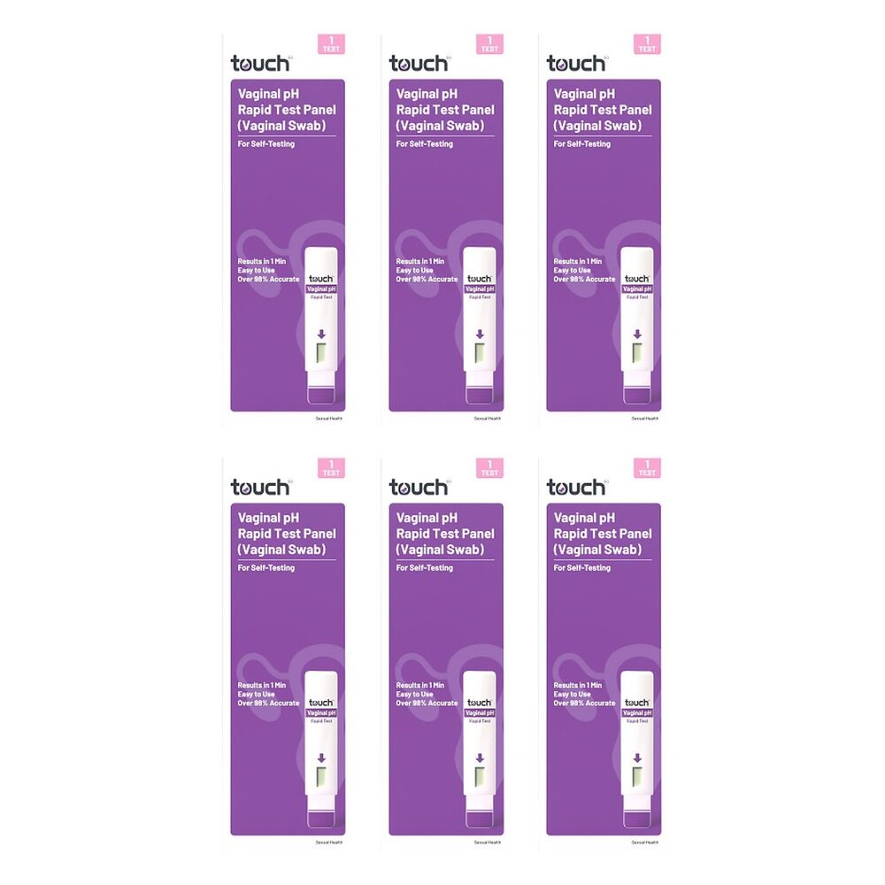 TouchBio Vaginal pH Rapid Test Panel 1 Test Pack of 6