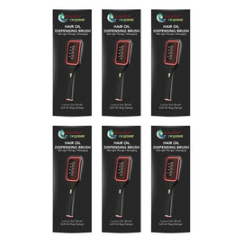 Soodox Organic Hair Oil Dispensing Brush Black Pack of 6