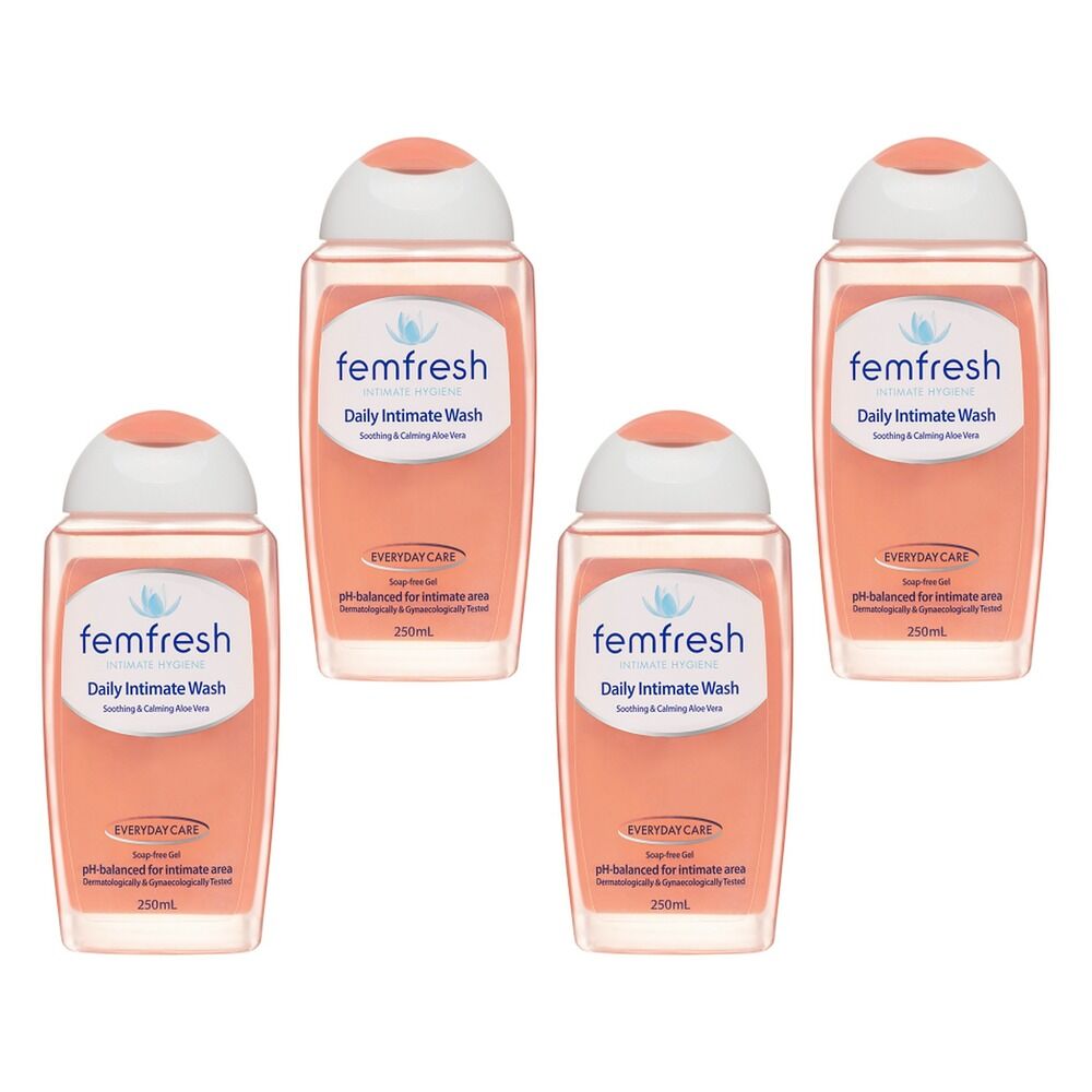 Femfresh Daily Intimate Wash 250mL Pack of 4