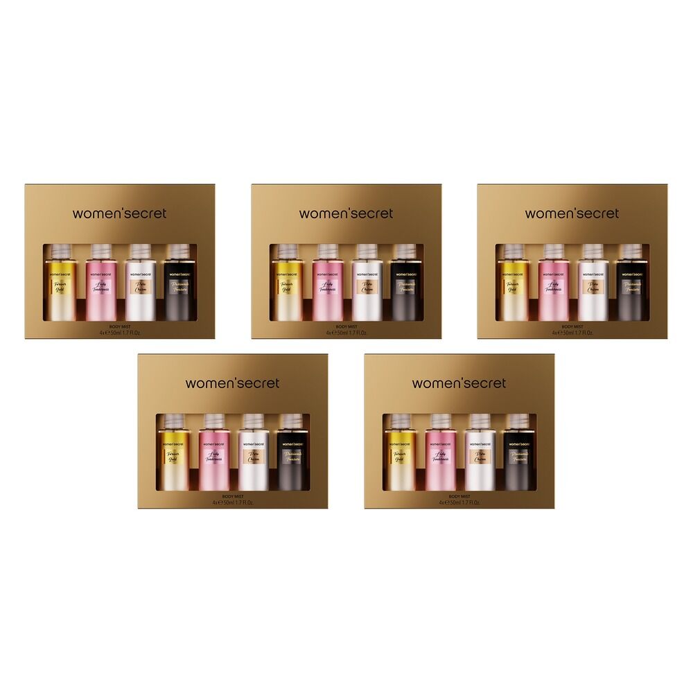 Women'secret Gift Set Metallic 4 x 50mL Pack of 5
