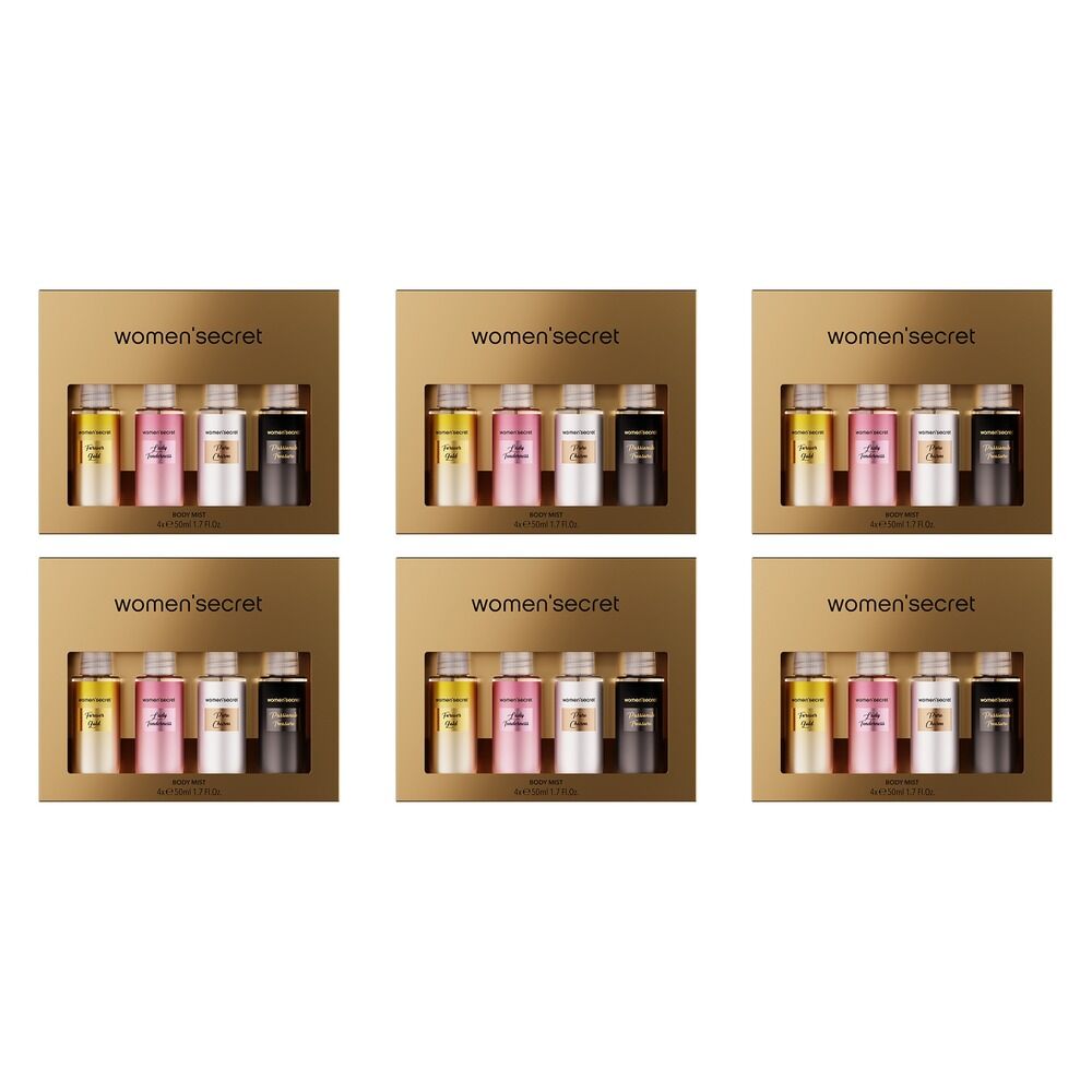 Women'secret Gift Set Metallic 4 x 50mL Pack of 6