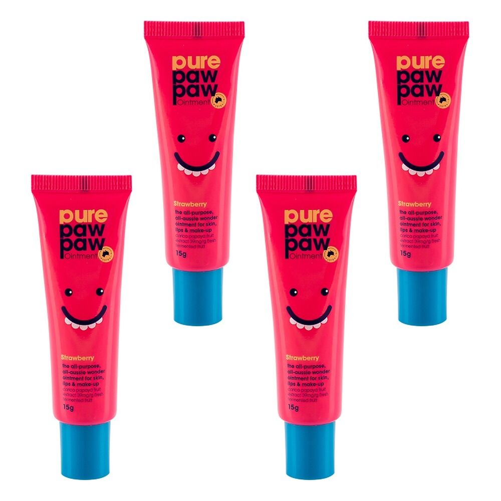 Pure Paw Paw Strawberry Ointment 15g Pack of 4