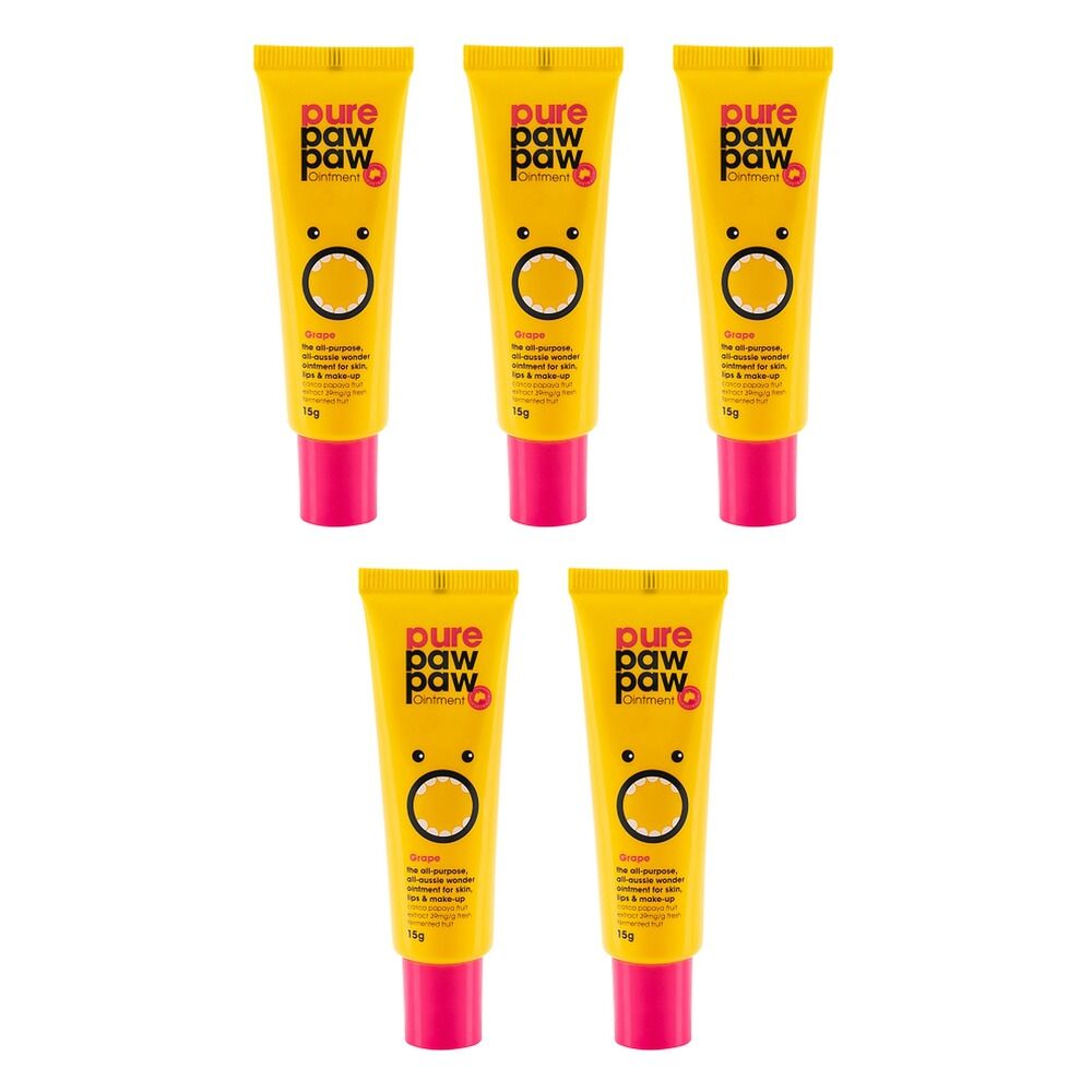 Pure Paw Paw Grape Ointment 15g Pack of 5