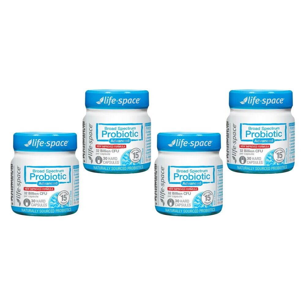 Life-Space Broad Spectrum Probiotic Advanced 30 Capsules Pack of 4
