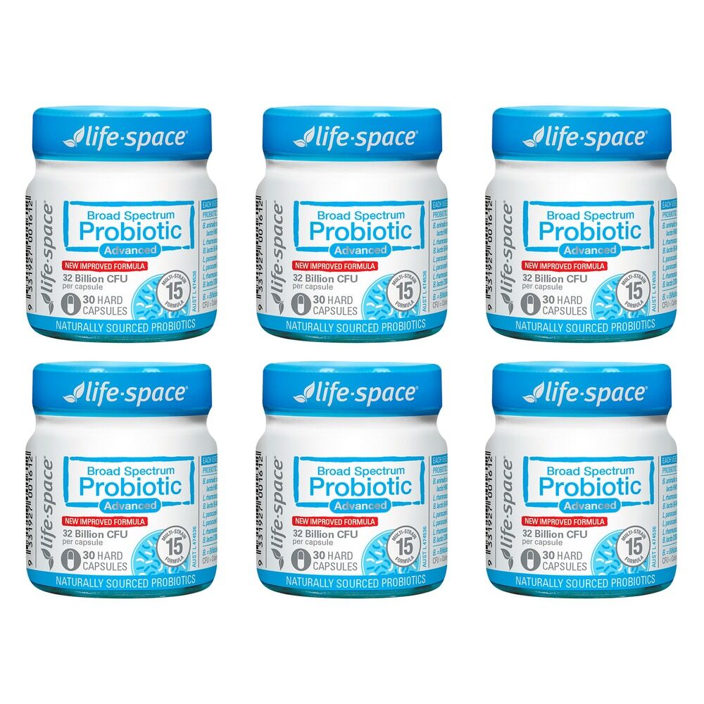Life-Space Broad Spectrum Probiotic Advanced 30 Capsules Pack of 6