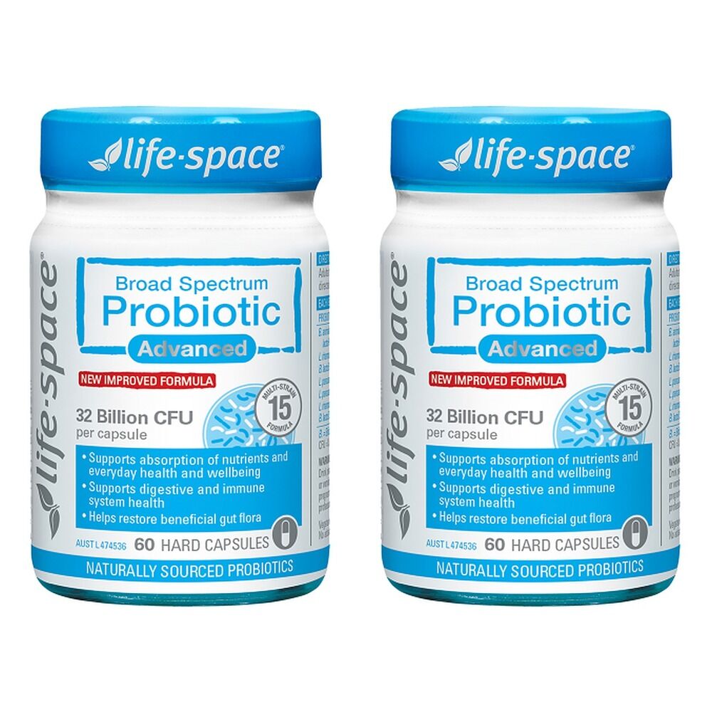 Life-Space Broad Spectrum Probiotic Advanced 60 Capsules Pack of 2