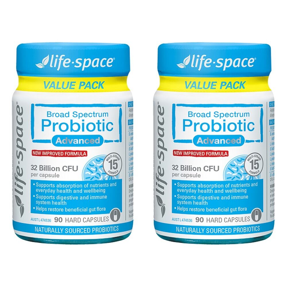 Life-Space Broad Spectrum Probiotic Advanced 90 Capsules Pack of 2
