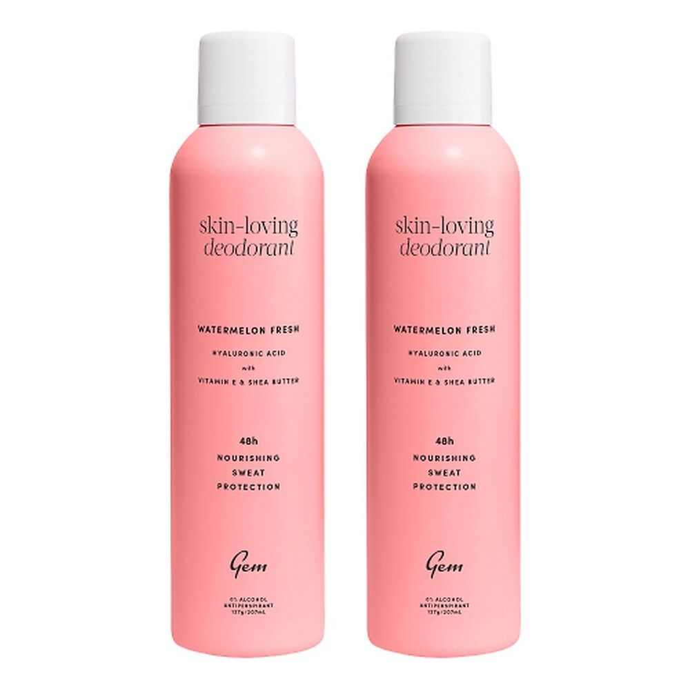 GEM Skin-Loving Deodorant Watermelon Fresh 207mL Pack of 2