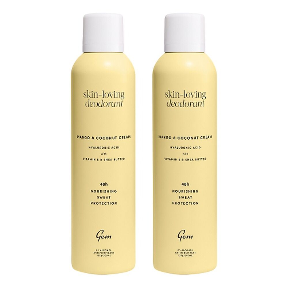 GEM Skin-Loving Deodorant Mango & Coconut Cream 207mL Pack of 2