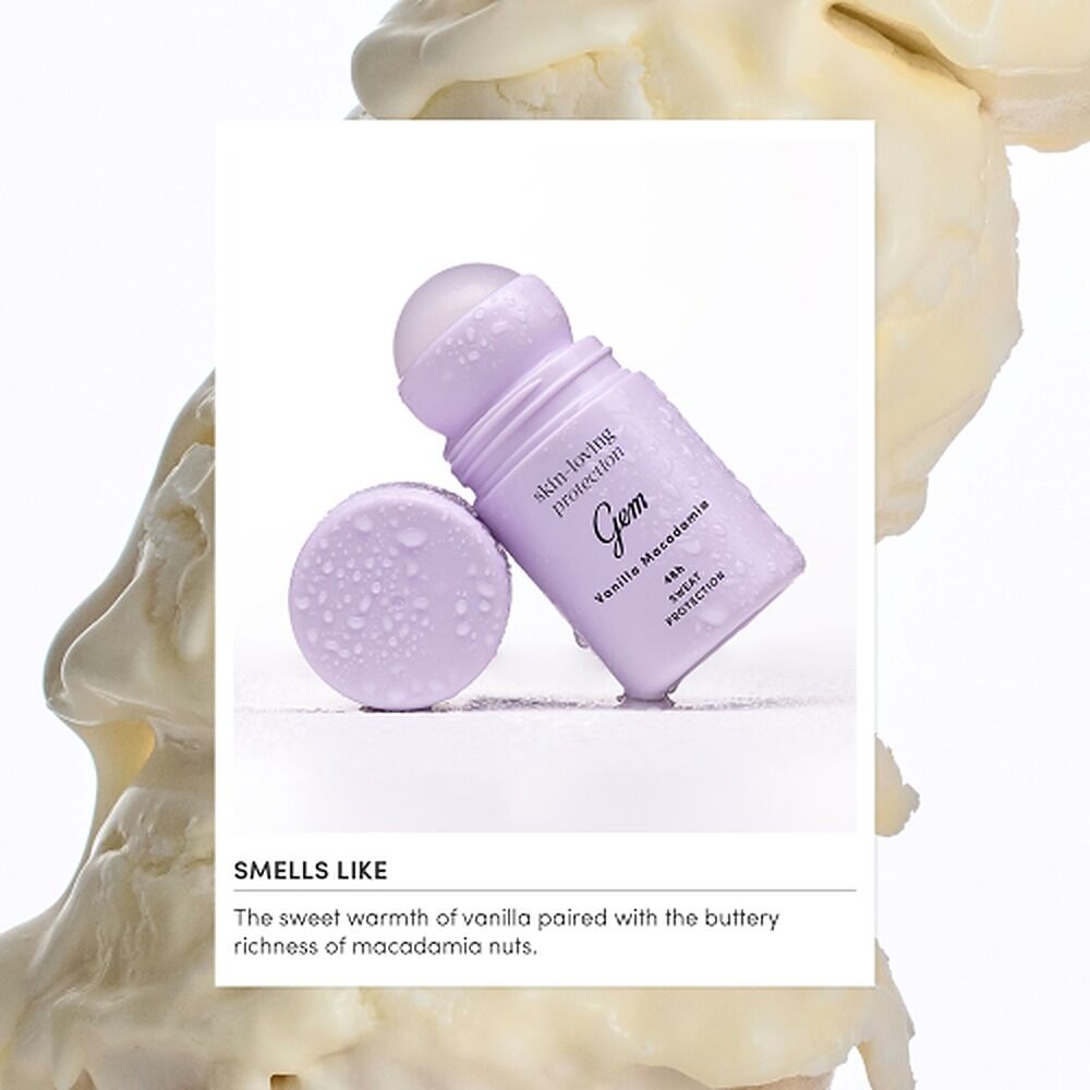 GEM Skin Loving Roll On Deodorant Vanilla Macadamia 50mL