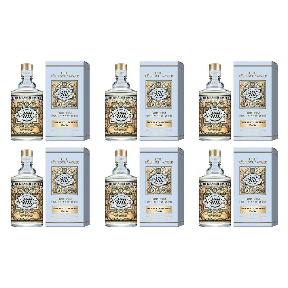 4711 Original Eau De Cologne Floral Daisy Natural Spray 100mL Pack of 6