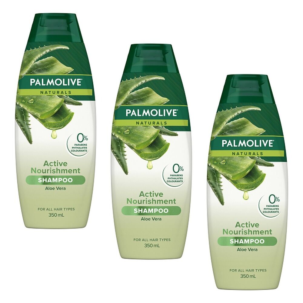 Palmolive Naturals Nourishment Active Shampoo 350mL Pack of 3