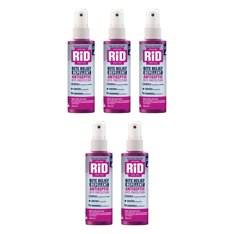 Rid Bite Relief Repellent 100mL Pack of 5