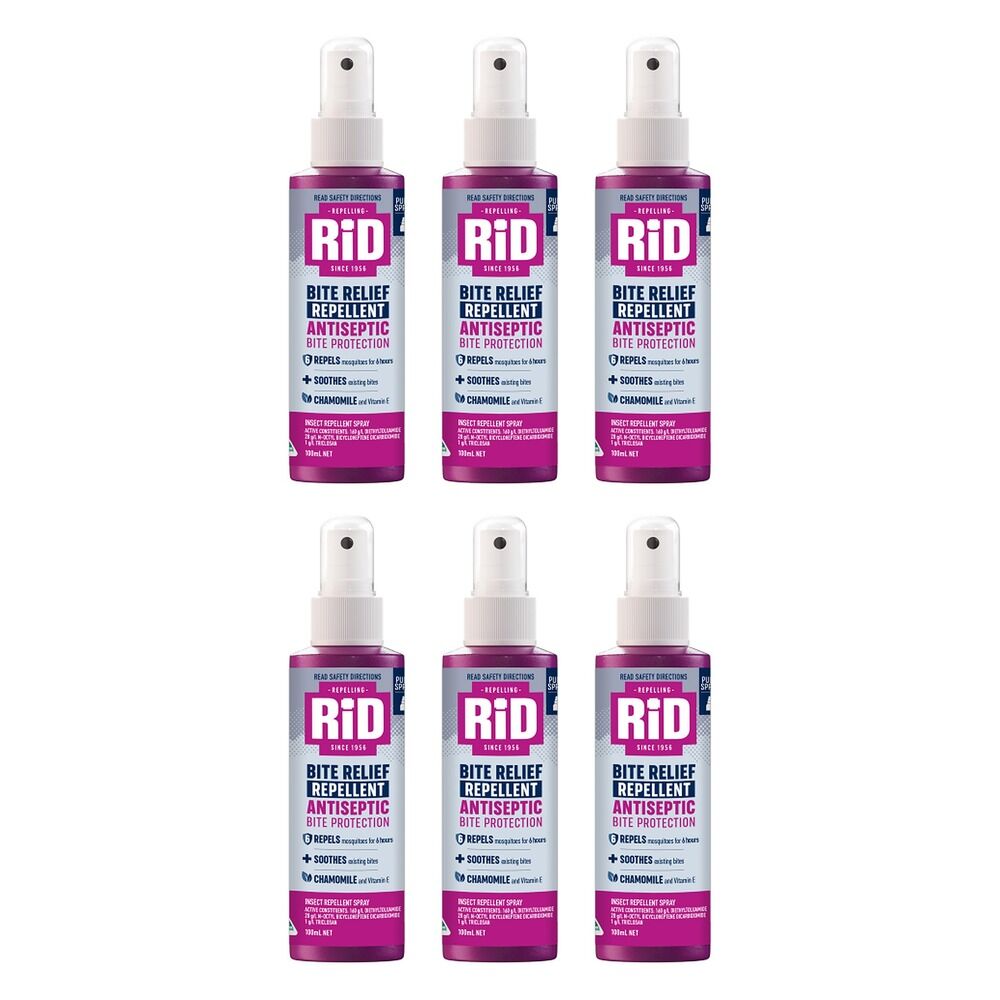 Rid Bite Relief Repellent 100mL Pack of 6
