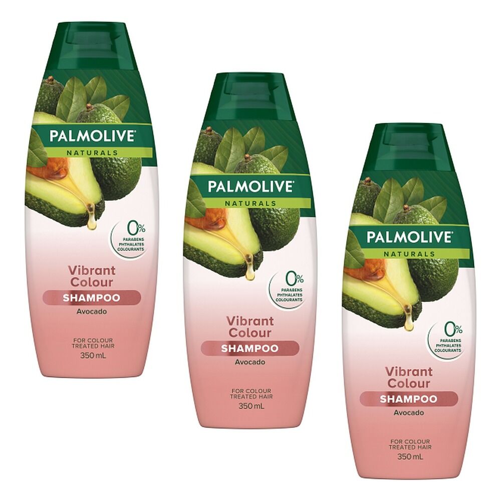 Palmolive Naturals Vibrant Colour Shampoo 350mL Pack of 3