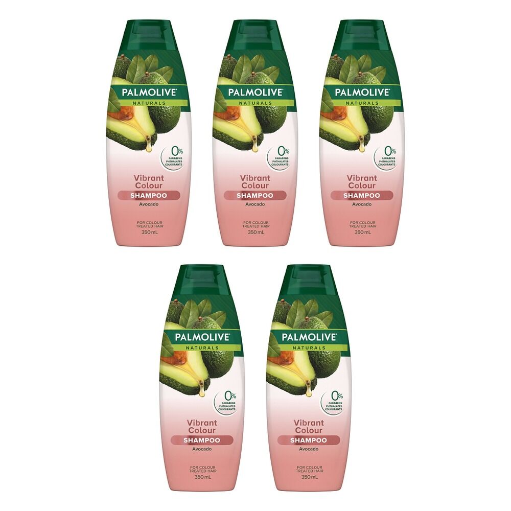Palmolive Naturals Vibrant Colour Shampoo 350mL Pack of 5