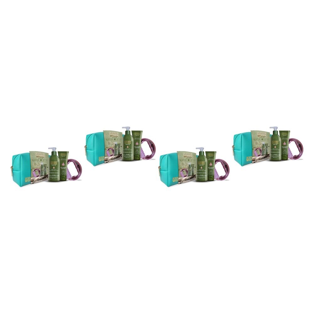 Hemp Worx Nurture Me Rose Geranium & Patchouli Gift Set Pack of 4