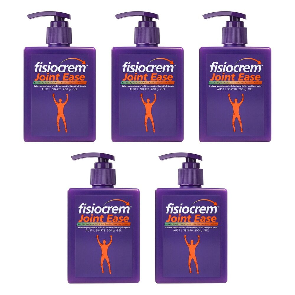 Fisiocrem Joint Ease Massage Gel 200g Pack of 5