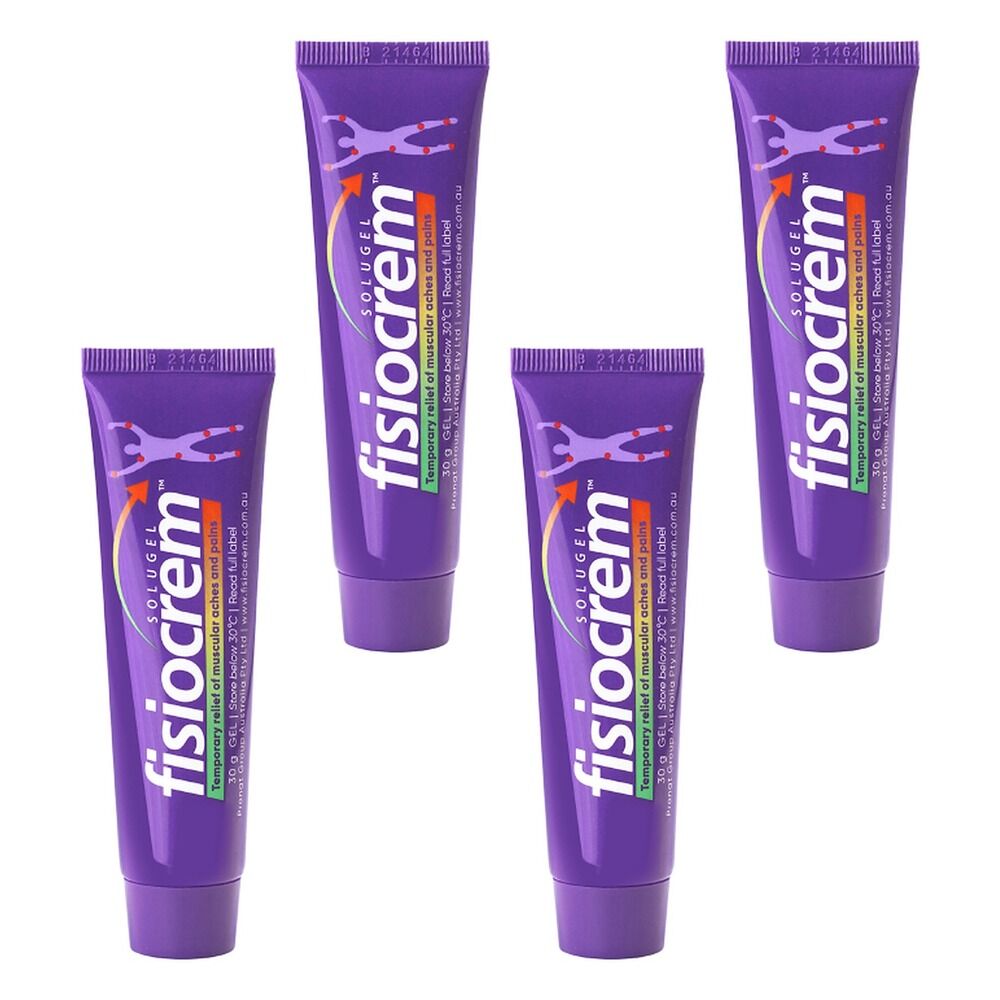 Fisiocrem Solugel Muscle Pain Relief Gel 30g Pack of 4