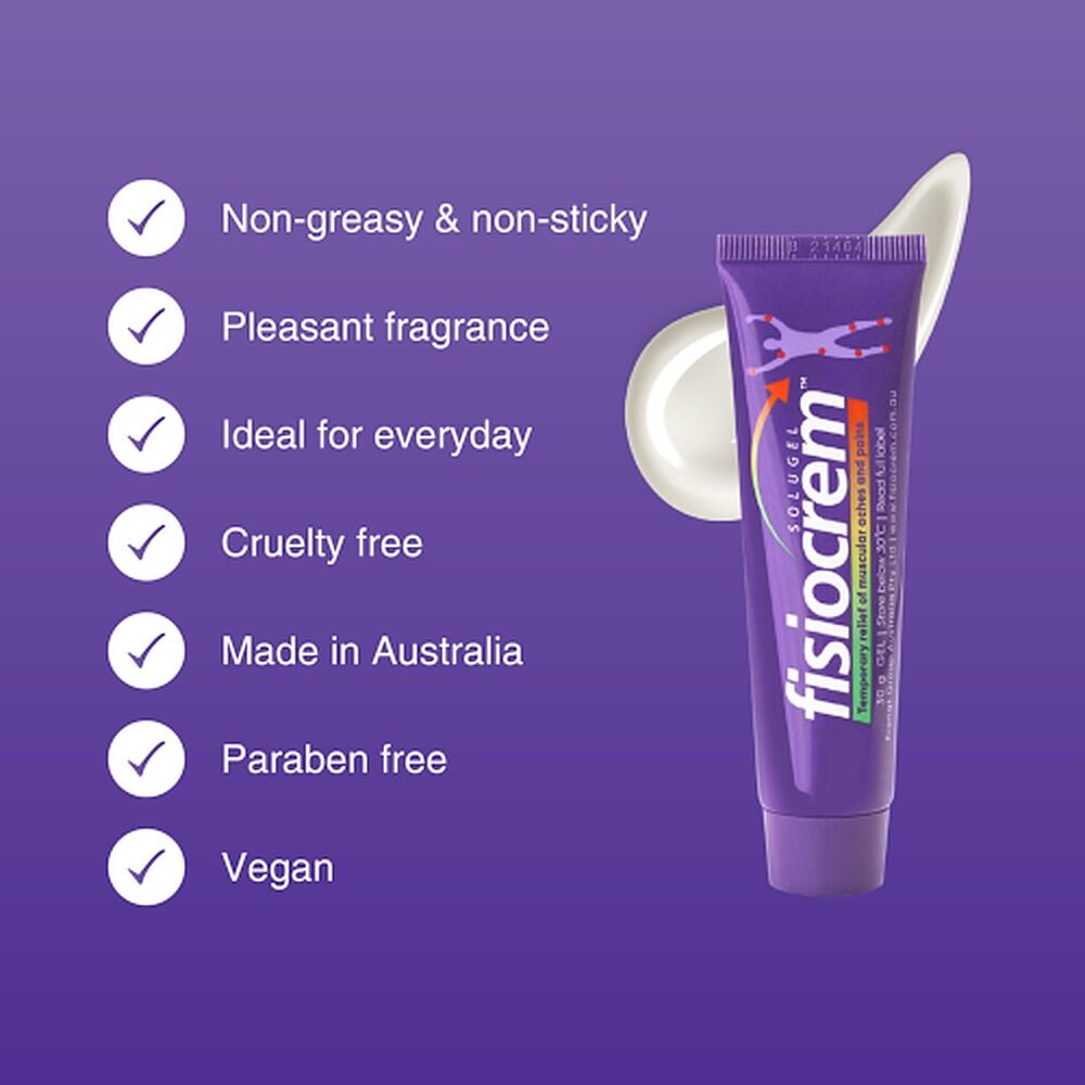 Fisiocrem Solugel Muscle Pain Relief Gel 30g