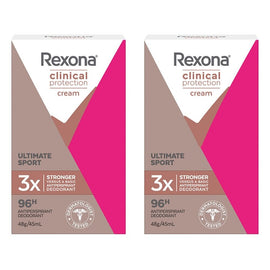 Rexona Clinical Protection Cream Ultimate Sport Antiperspirant Pack of 2