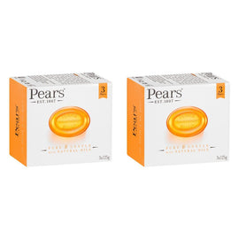 Pears Pure & Gentle Soap With Natural Oils 3 x 125g Pack of 2