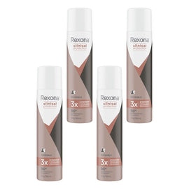 Rexona Clinical Protection Invisible Antiperspirant Deodorant 180mL Pack of 4