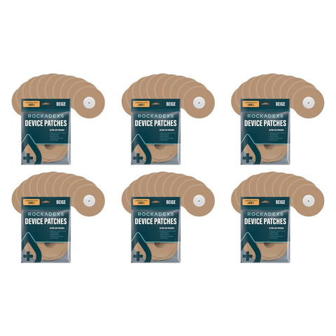 Rockadex Freestyle Libre Patches Beige 10 Pack Bundle of 6