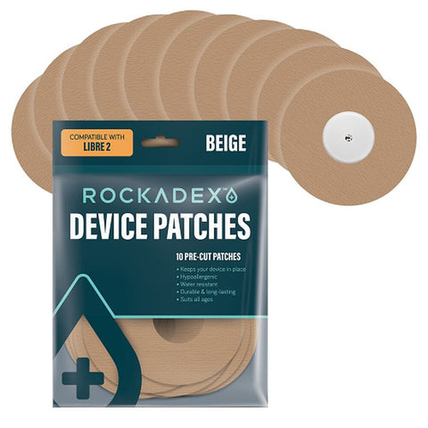 Rockadex Freestyle Libre Patches Beige 10 Pack