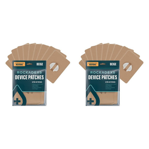 Rockadex Medtronic Patches Beige 10 Pack Bundle of 2