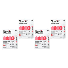 Nordia Vitamin B Complex Clean Unflavoured Powder 2g Sachets Pack of 4